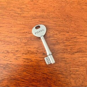 Fossil • Silver Key Charm